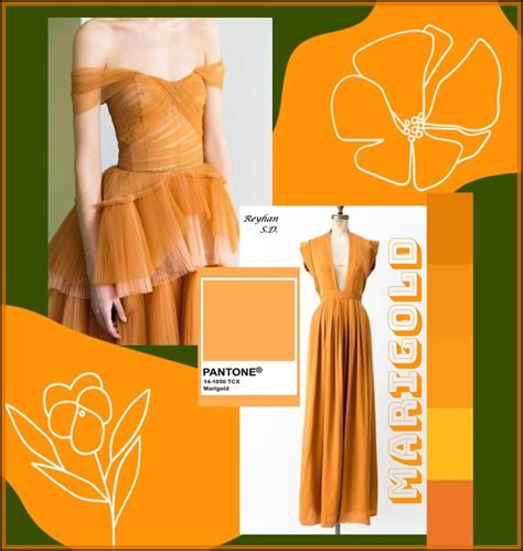 Pantone 2021 Ss Nyfw Color Palette Marigold By Reyhan Sd