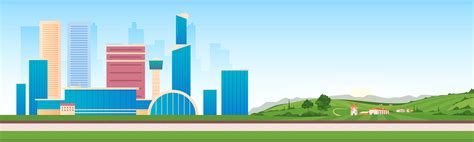 Urban And Rural Areas 1644103 Vector Art At Vecteezy