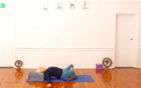 restorative and pranayama with different support yoga vastu
