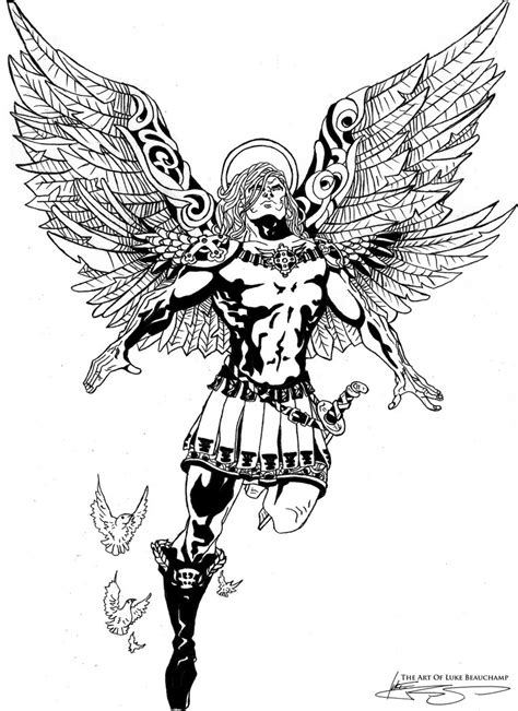 Archangel Michael Drawing At Getdrawings Free Download