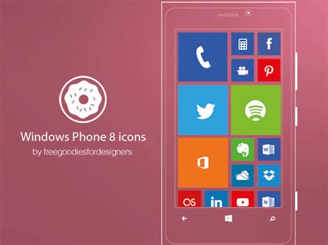 Free Vector Windows Phone 8 Icons And Widgets On Behance