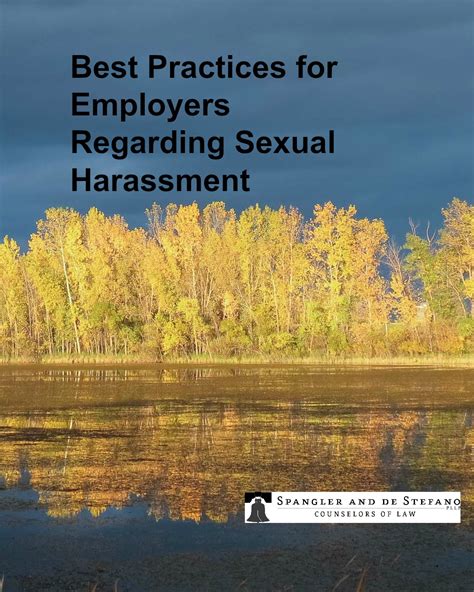 Best Practices For Employers Regarding Sexual Harassment Spangler And De Stefano Pllp
