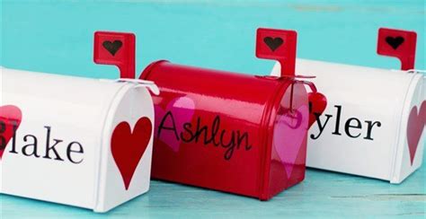 Personalized Valentines Day Mailboxes Personalized Valentines