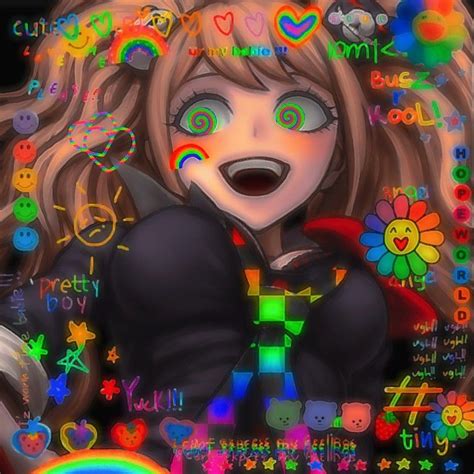 Glitchcore Aesthetic Rainbow Aesthetic Aesthetic Anime Danganronpa