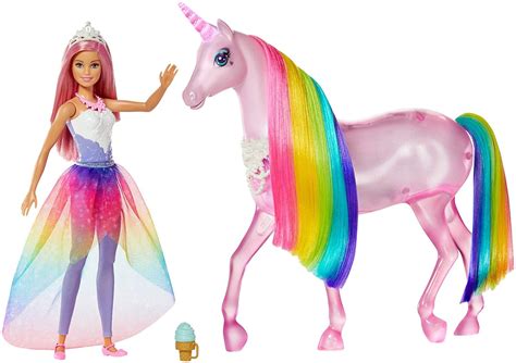 Kaufe Barbie Dreamtopia Magic Touch Unicorn And Doll Fxt26