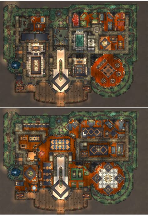 Noble Estate Of House Lockwood 39 X 28 Patreon Fantasy Map