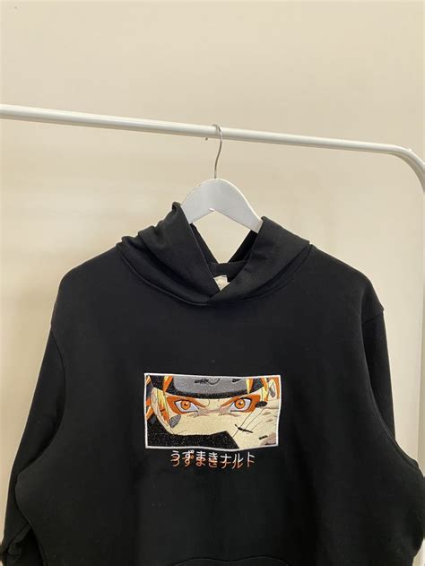 Anime Embroidered Hoodie Manga Sweatshirt Crewneck Clothes Merch For