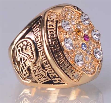 The most common superbowl ring material is metal. 2008 NFL Super Bowl XLIII Pittsburgh Steelers Super Bowl ...