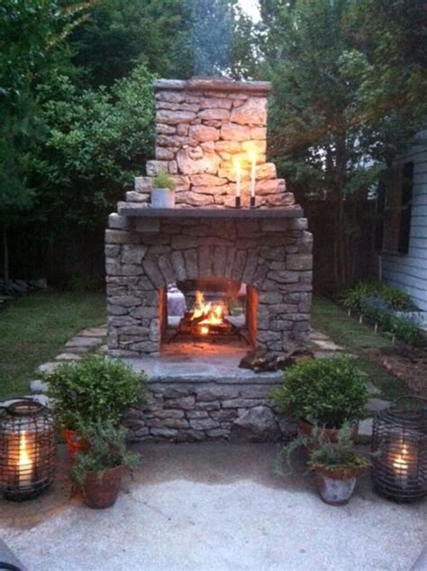 40 Admirable Small Fireplace Makeover Decoration Ideas Outdoor