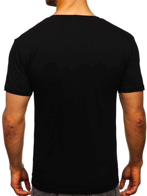 Camiseta De Manga Corta Con Estampado Para Hombre Negra Bolf 181210 Negro