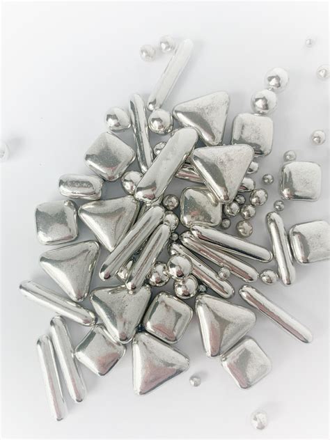 Sprinkles Mix Silver Sprinkles Silver Triangle Dragees Etsy