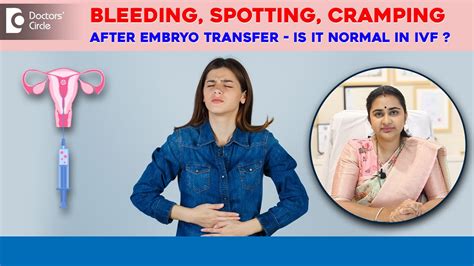 3 Causes Of Bleedingcramping And Spotting After Embryo Transferivf Dr