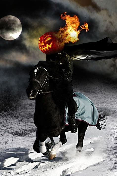 Headless Horseman Background App Halloween Garland Spooky Halloween