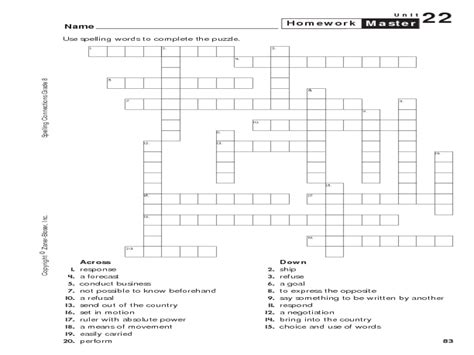 Creating confidence with every lesson. Maths Crossword Puzzles For Class 9th - crossword ...