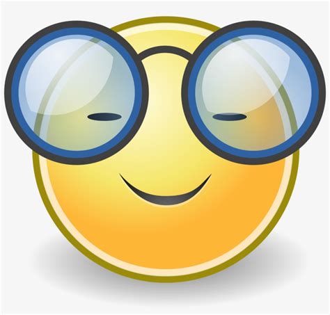 Happy Nerd Emoji Eyes With Glasses Clip Art Transparent Png