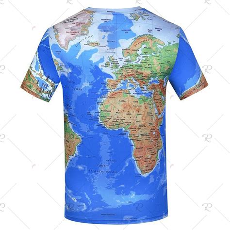 Mens Summer T Shirts World Map Art Rosegal Backgrounds Pad Mens