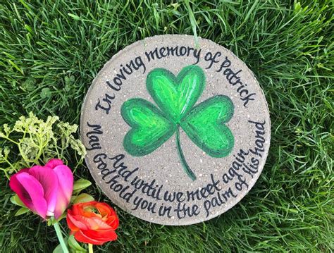 Just be sure to keep in mind what he already likes when choosing a gift, and. SHAMROCK Stepping Stone Dad Memorial Gift Fathers Day Gift ...