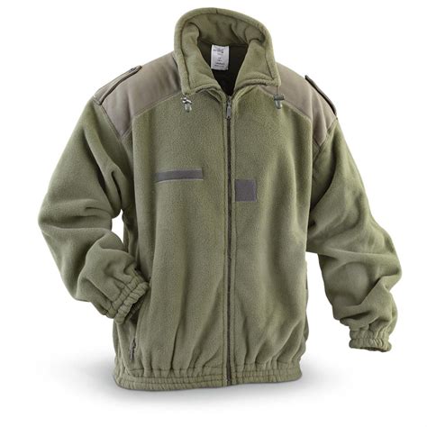 France Fleece Jacket Olive New Army Surplus Military Range