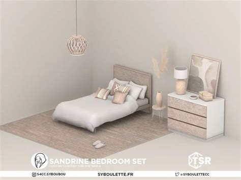 Sandrine Bedroom Set Syboulette Custom Content For The Sims 4