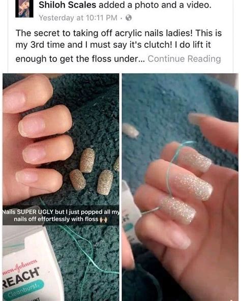 Diy acrylic nails are easier then you think to do at home! 💅🏻💅🏼💅🏽💅🏾💅🏿 on Instagram: "you can only do this when your nails are very close to falling off on ...