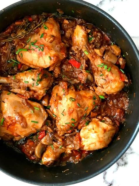Hearty One Pot Chicken Stew With Mushrooms My Gorgeous Recipes
