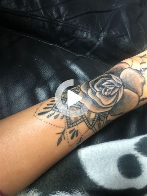 Flower wrist tattoo | Flower wrist tattoos, Mandala wrist tattoo, Wrist 