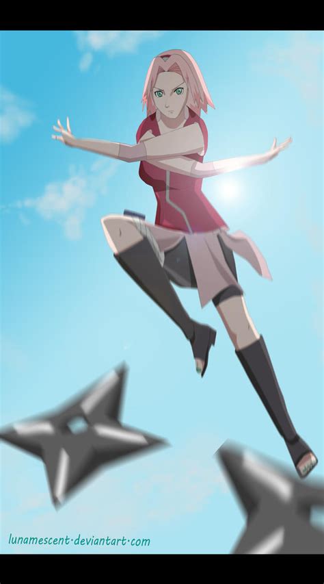 Sakura Haruno In Action By Lunamescent On Deviantart