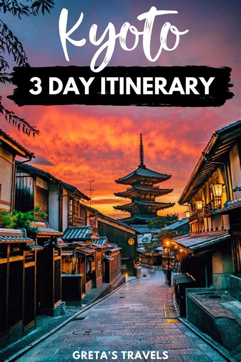 Kyoto 3 Day Itinerary Must See Activities And Attractions Japan Travel Travel Destinations