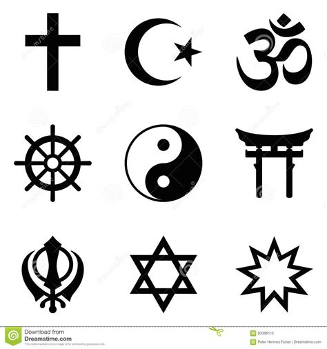 Nine Symbols Of World Religions And Major Religious Groups