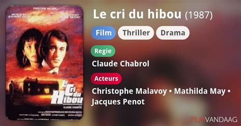 Le Cri Du Hibou Film FilmVandaag Nl