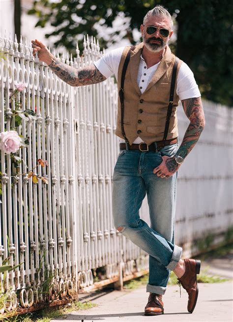 Kato Denim Ultra White Sheehan And Co Henley Leather Suspenders And