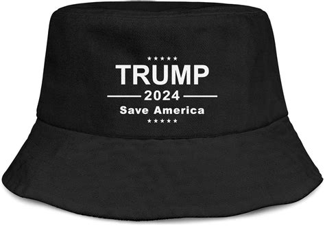 Trump 2024 Save America Bucket Hat Summer Hats Fisherman Cap Unisex