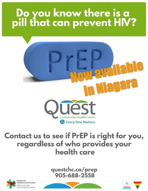 Prep Now Available In Niagara Quest Community Health Centre