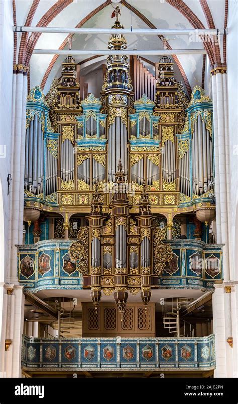 Riga Latvia Cathedral Pipe Organ Dome Pipe Organ Is One Of The
