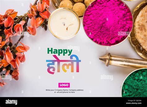 Happy Holi Greeting Card Holi Wishes Greeting Card Of Indian Festival