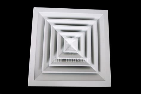 Each round sector can independently rotate 360 degrees. Airmaster | Square ceiling diffuser | Ceiling Diffuser ...