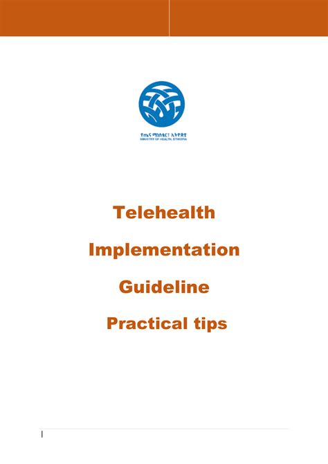 Telehealth Implementation Guideline Practical Tips Betterehealth Registry