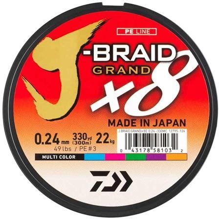 Trenzado Multicolor 300m Daiwa J Braid Grand X8