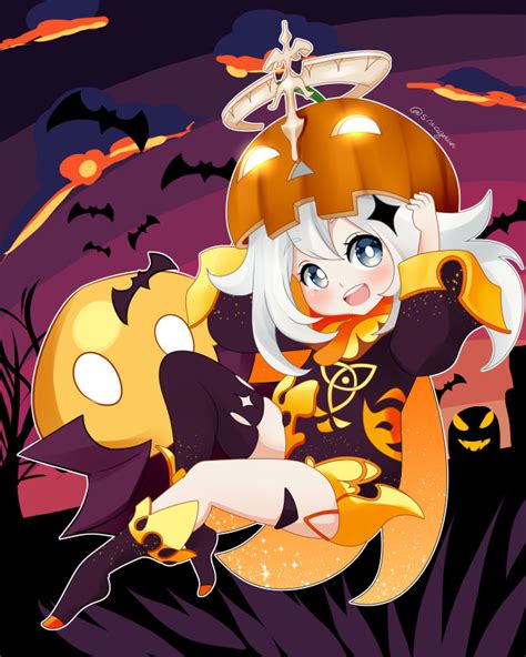 Draw your character into halloween anime style ...