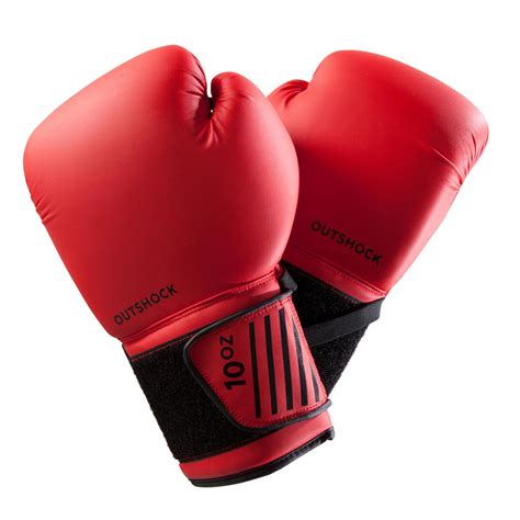 Beginner Boxing Gloves 100 Red Decathlon