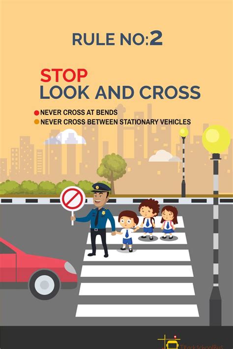How to draw road safety poster easy idea for kids hey everyone! Road Safety Rules RULE No:2 STOP, LOOK and CROSS | Road safety slogans, Safety rules for kids ...