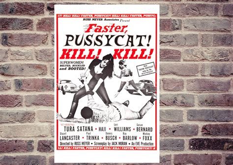 faster pussycat kill kill russ meyer film poster reproduction