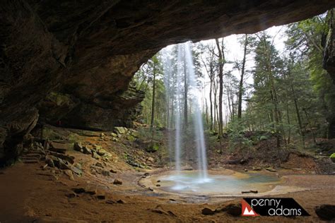 Penny Adams Photography Waterfalls Ash Cave Waterfall In Spring