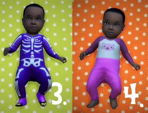 Baby Overrides Set 1 Dark Skingirl At Budgie2budgie Sims 4 Updates