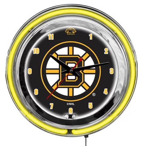 Boston Bruins 14in Neon Clock For Sale Billiards N More