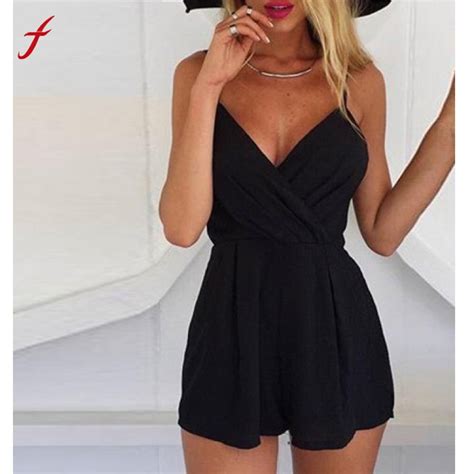 Women Playsuit Sexy Evening Party Bodycon Romper Backless Sleeveless
