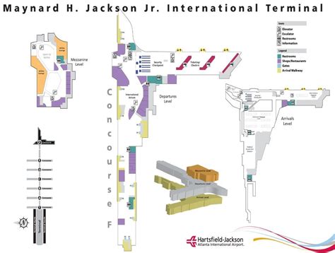 Atlanta Airport Terminal Map For Delta