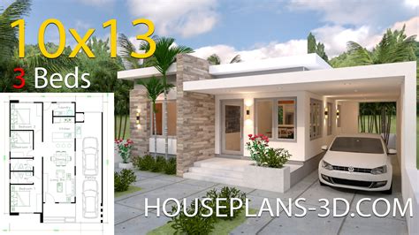 Modern House 3 Bedroom 2 Story House Plans 3d By Far Our Trendiest