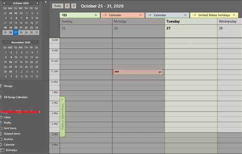 Outlook Calendar Background Color In Folder View Microsoft Community