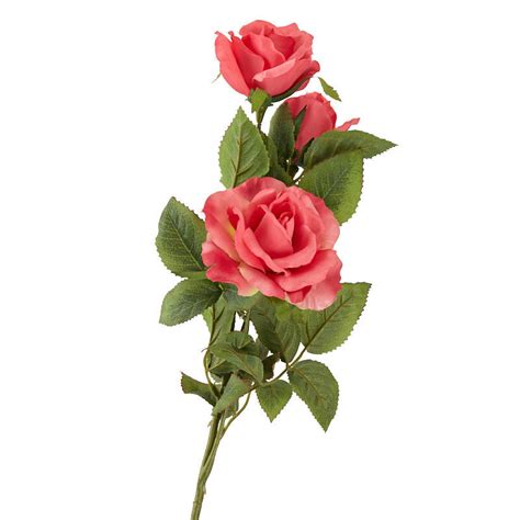 Pink Artificial Rose Stem Picks Sprays And Stems Wedding Flowers